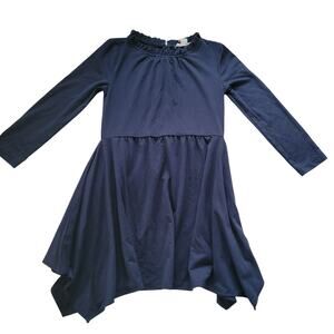 Crewcuts Navy Blue Long Sleeve Dress